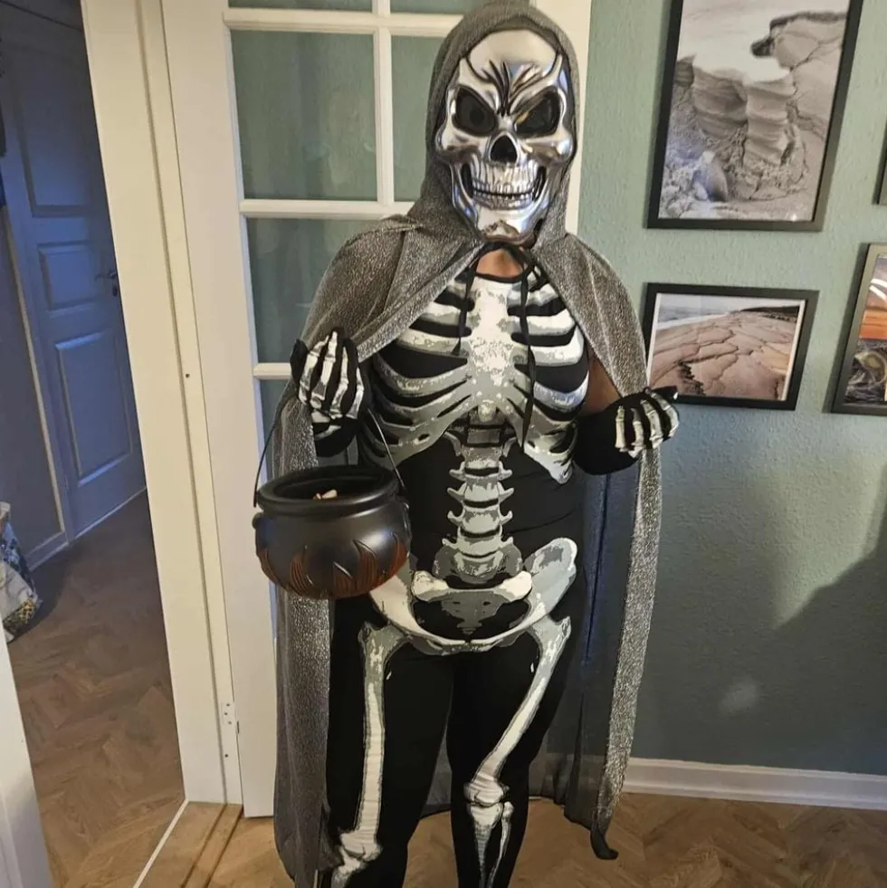Jumpsuit Skeletkostume