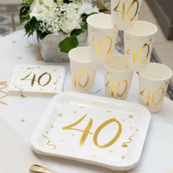 Kaffeservietter 40 Guld