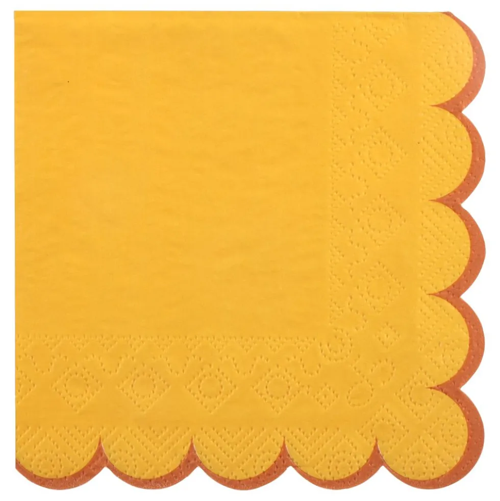 Kaffeservietter Gul/Orange