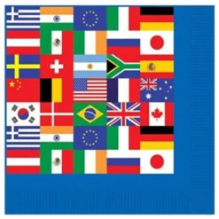 Kaffeservietter Internationale Flag