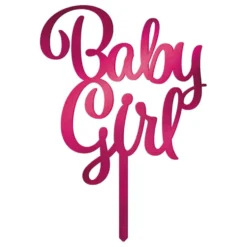 Kagedekoration Baby Girl i Akryl