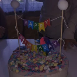 Kagedekoration Happy Birthday Vimpel