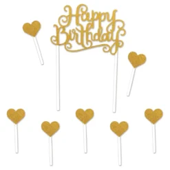 Kagedekoration Happy Birthday