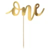 Kagedekoration One Guld Metallic