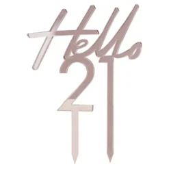 Kagedekoration Tal Hello
