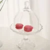 Kagefad med låg i glas