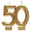 Kagelys 50 Mat Guld