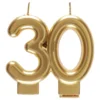 Kagelys 30 Mat Guld