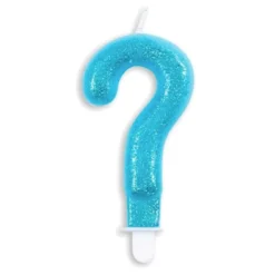 Kagelys Tal Glitter Blå