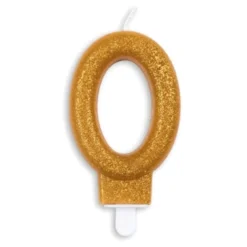 Kagelys Tal Glitter Guld