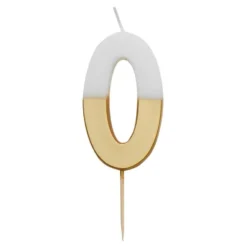Kagelys Tal Guld/Hvid