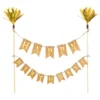 Kagevimpel Happy Birthday Guld