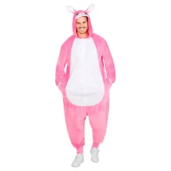 Kanin Lyserød Onesie Kostume