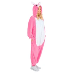 Kanin Lyserød Onesie Kostume