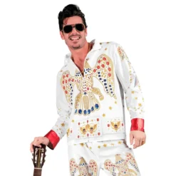 King of Rock Hvid Kostume