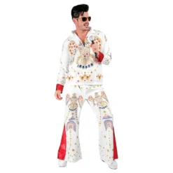 King of Rock Hvid Kostume
