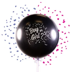 Kæmpeballon Boy or Girl med Konfetti