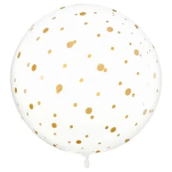 Kæmpeballon Transparent Prikket