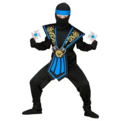 Kombat Ninja Blå Børnekostume