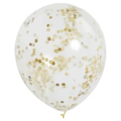 Konfettiballoner Guld
