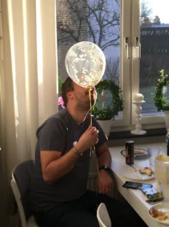Konfettiballoner Guld