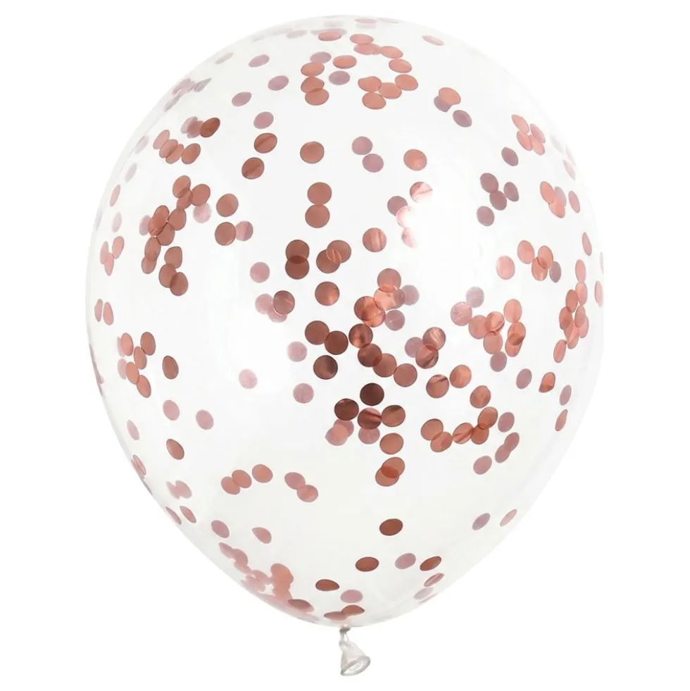Konfettiballoner Roséguld