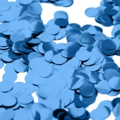 Konfetti Blå Metallic Rund