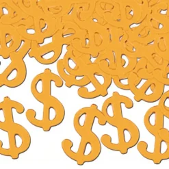 Konfetti Dollartegn Guld