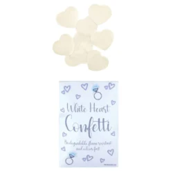 Konfetti Hvide Hjerter