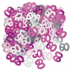 Konfetti Pink/Sølv 60
