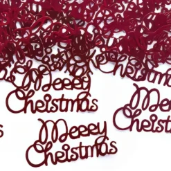 Konfetti Rød Merry Christmas