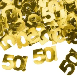 Konfetti Tal 50 Guld Metallic