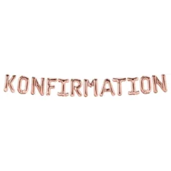 Konfirmation Ballongguirlande Rosaguld