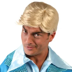 Kort Blond Paryk med Skråt Pandehår