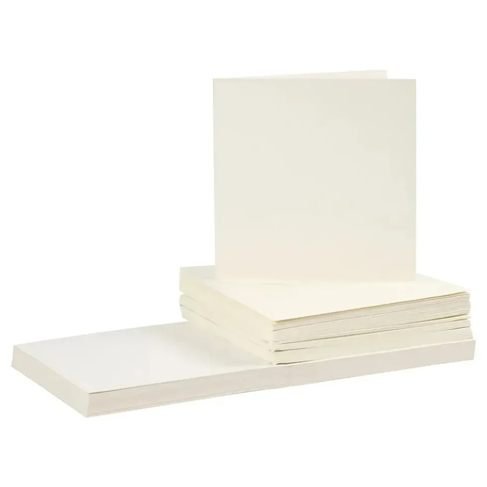 Kort & Konvolut Offwhite Kvadratisk
