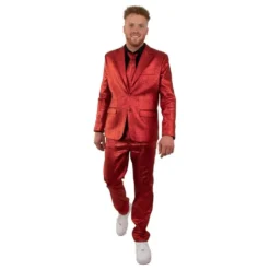 Kostume Rød Metallisk Mænd