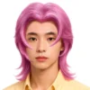 K-pop Rock Lyserød Paryk