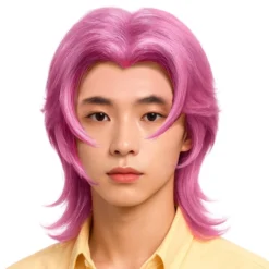 K-pop Rock Lyserød Paryk