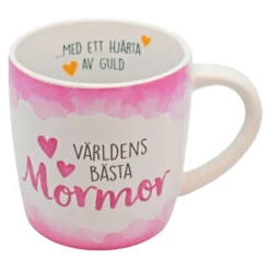 Krus Världens Bästa Mormor Lyserød