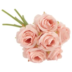 Kunstig Blomsterbuket Roser Lyserød