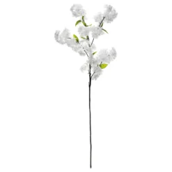 Kunstig Blomst Kirsebærblomst Hvid