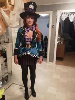Kvindelig Mad Hatter Kostume Deluxe