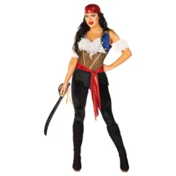 Kvindelig Pirat Deluxe Kostume