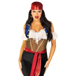 Kvindelig Pirat Deluxe Kostume