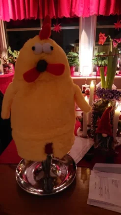 Kyllingedragt til Vinboks