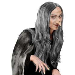 Lang Grå Paryk