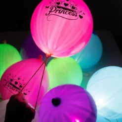 LED-Balloner Mini Punch Prinsesser