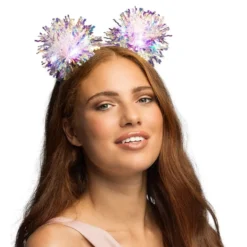 LED Hårbøjle Pompom