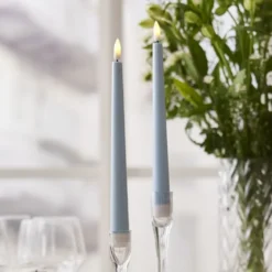 LED Kronelys Blå