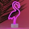 LED-Lampe Flamingo med Neoneffekt